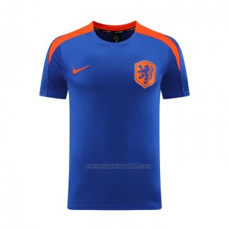 Camiseta de Entrenamiento Paises Bajos 2024-2025 Azul