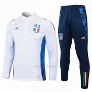 Chandal de Sudadera del Italia 2024-2025 Blanco