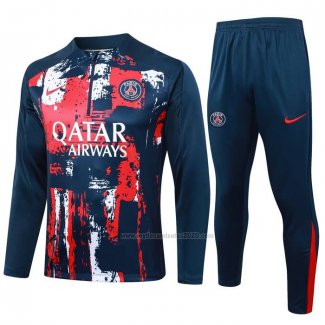 Chandal de Sudadera del Paris Saint-Germain 2024-2025 Azul