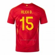 Camiseta Espana Jugador Alex B. Primera 2024