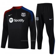 Chandal de Sudadera del Barcelona Nino 2024-2025 Negro