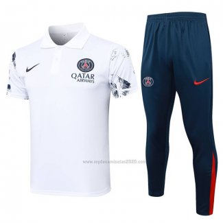 Conjunto Polo del Paris Saint-Germain 2024-2025 Blanco