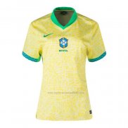 Camiseta Brasil Primera Mujer 2024
