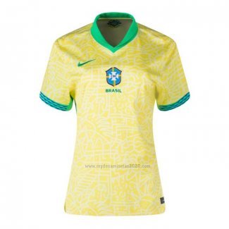 Camiseta Brasil Primera Mujer 2024