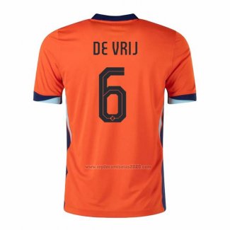 Camiseta Paises Bajos Jugador De Vrij Primera 2024-2025