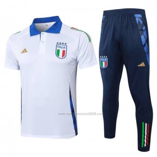 Conjunto Polo del Italia 2024-2025 Blanco