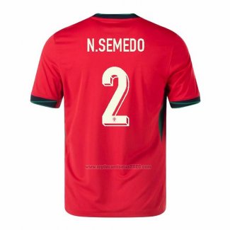 Camiseta Portugal Jugador N.Mendes Segunda 2024