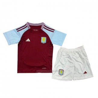 Camiseta Aston Villa Primera Nino 2024-2025