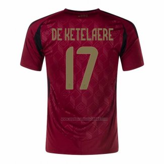 Camiseta Belgica Jugador De Ketelaere Primera 2024