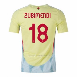 Camiseta Espana Jugador Zubimendi Segunda 2024