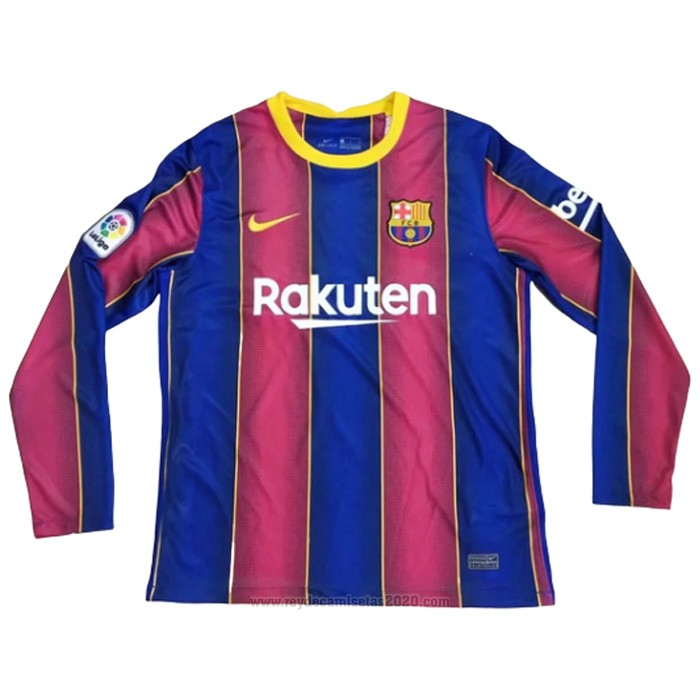 Camiseta Barcelona Primera Manga Larga 2020-2021 ...
