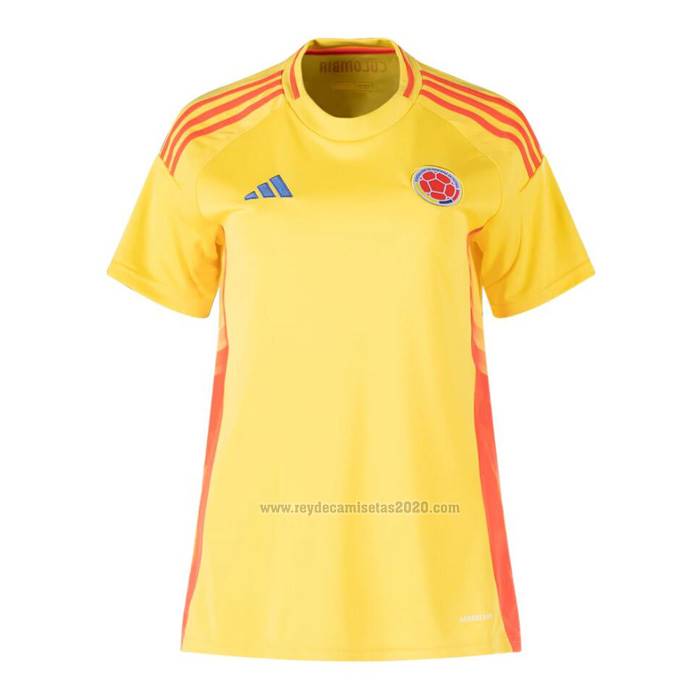 Camiseta Colombia Primera Mujer 2024 Camisetas de futbol baratas 2024